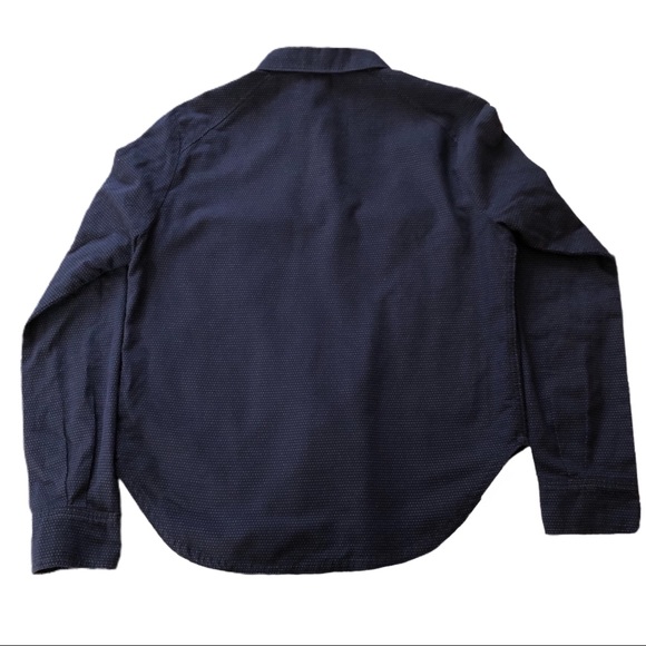 Paige Kadie Blue Button Down Polka Dot Shirt - Picture 7 of 7